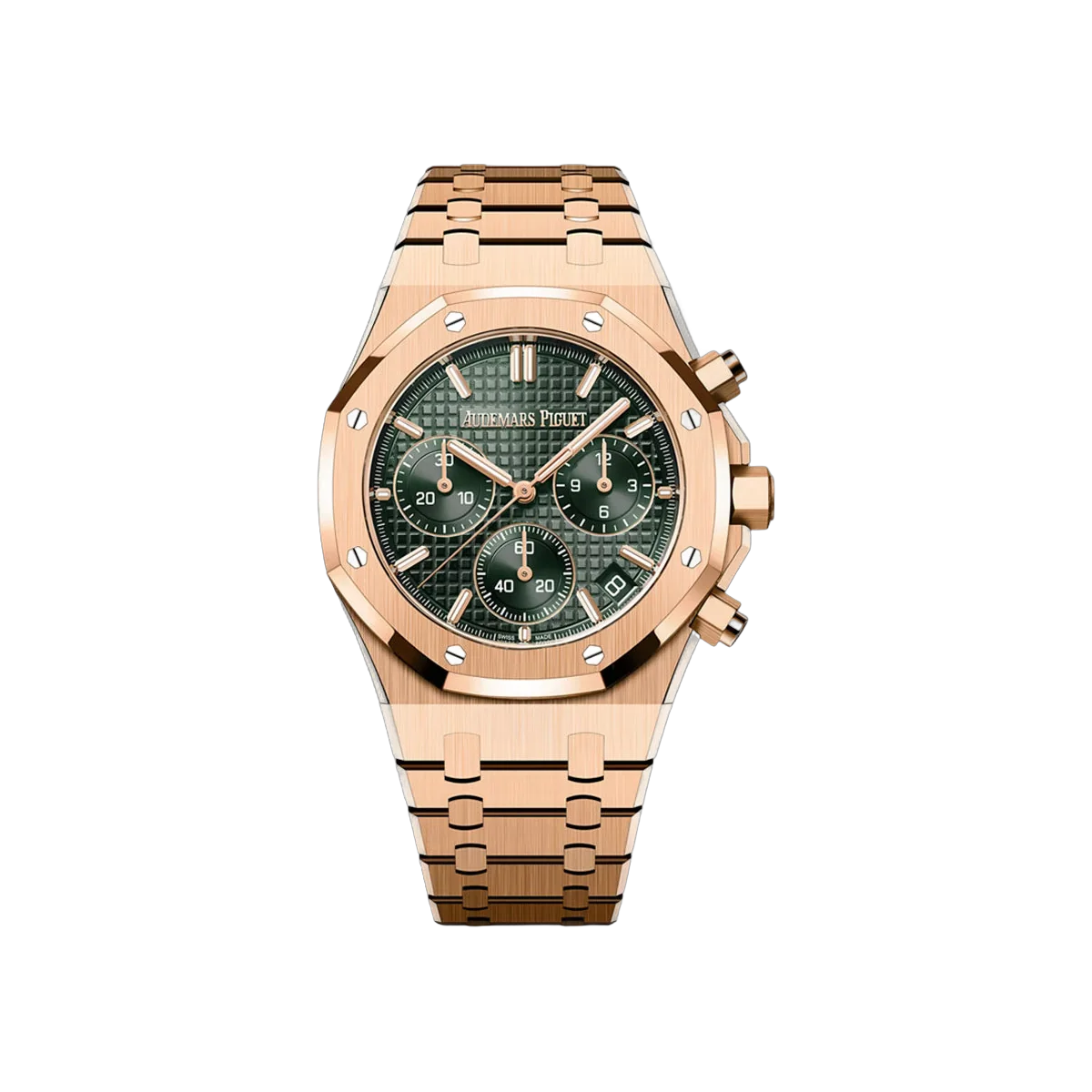 Audemars Piguet Royal Oak 26240OR.OO.1320OR.08 Rose Gold 41mm Green Dial Men's Watch