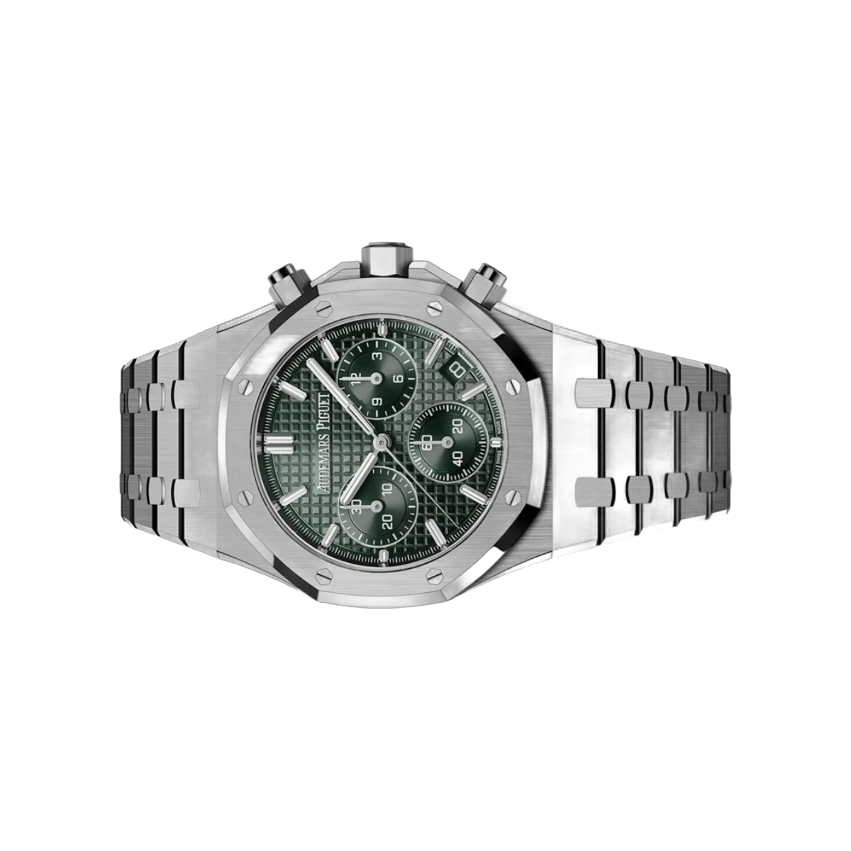 Audemars Piguet Royal Oak 26240ST.OO.1320ST.08 Chronograph Steel Green Dial 41mm Mens Watch – additional product photo 2