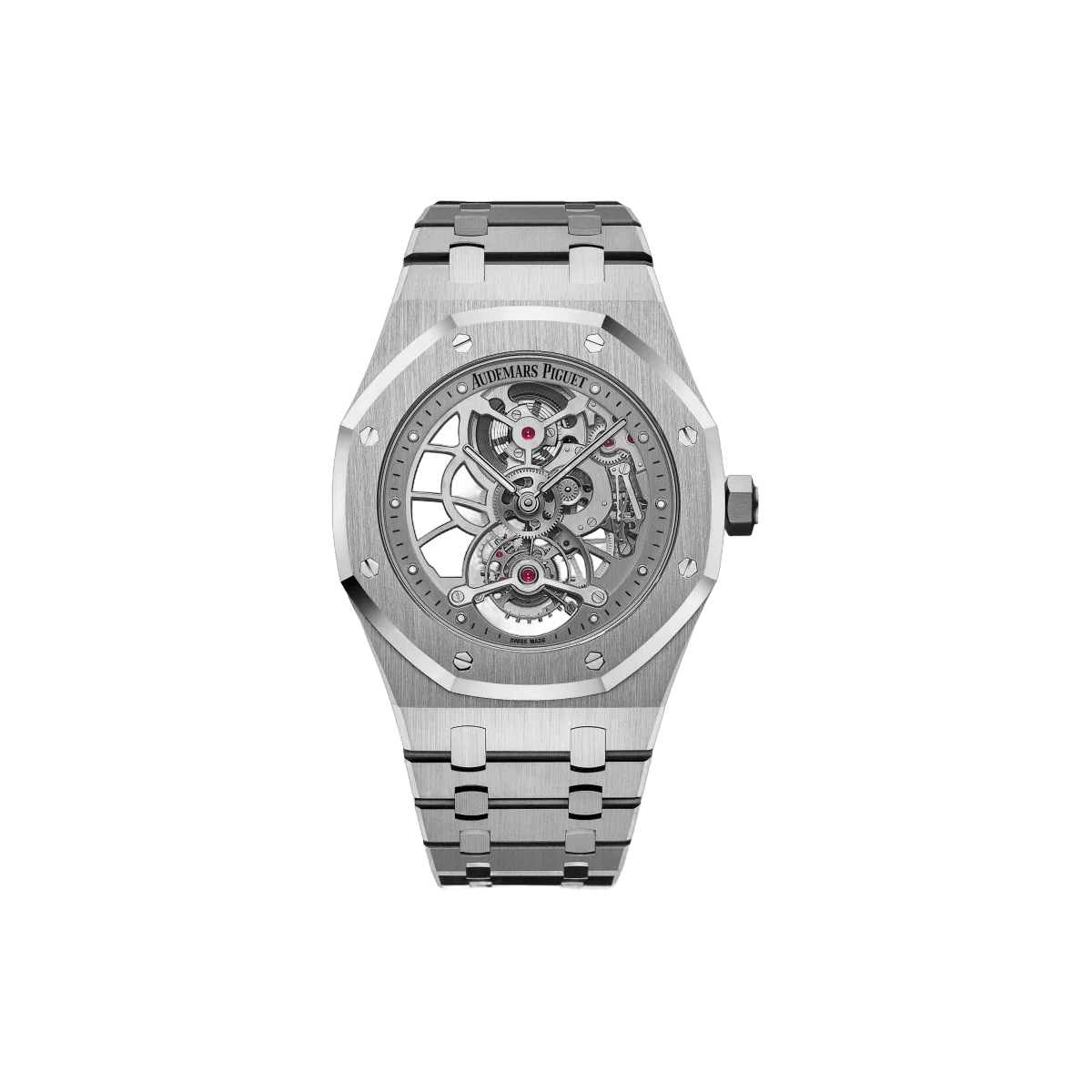 Audemars Piguet Royal Oak 26518ST.OO.1220ST.01 Tourbillon Extra-Thin Openworked Rhodium Stainless Steel 41mm Hand-Wound