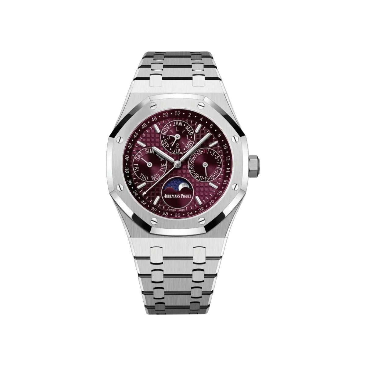 Audemars Piguet Royal Oak 26574BC.OO.1220BC.01 Perpetual Calendar Red Dial 41mm Mens Watch