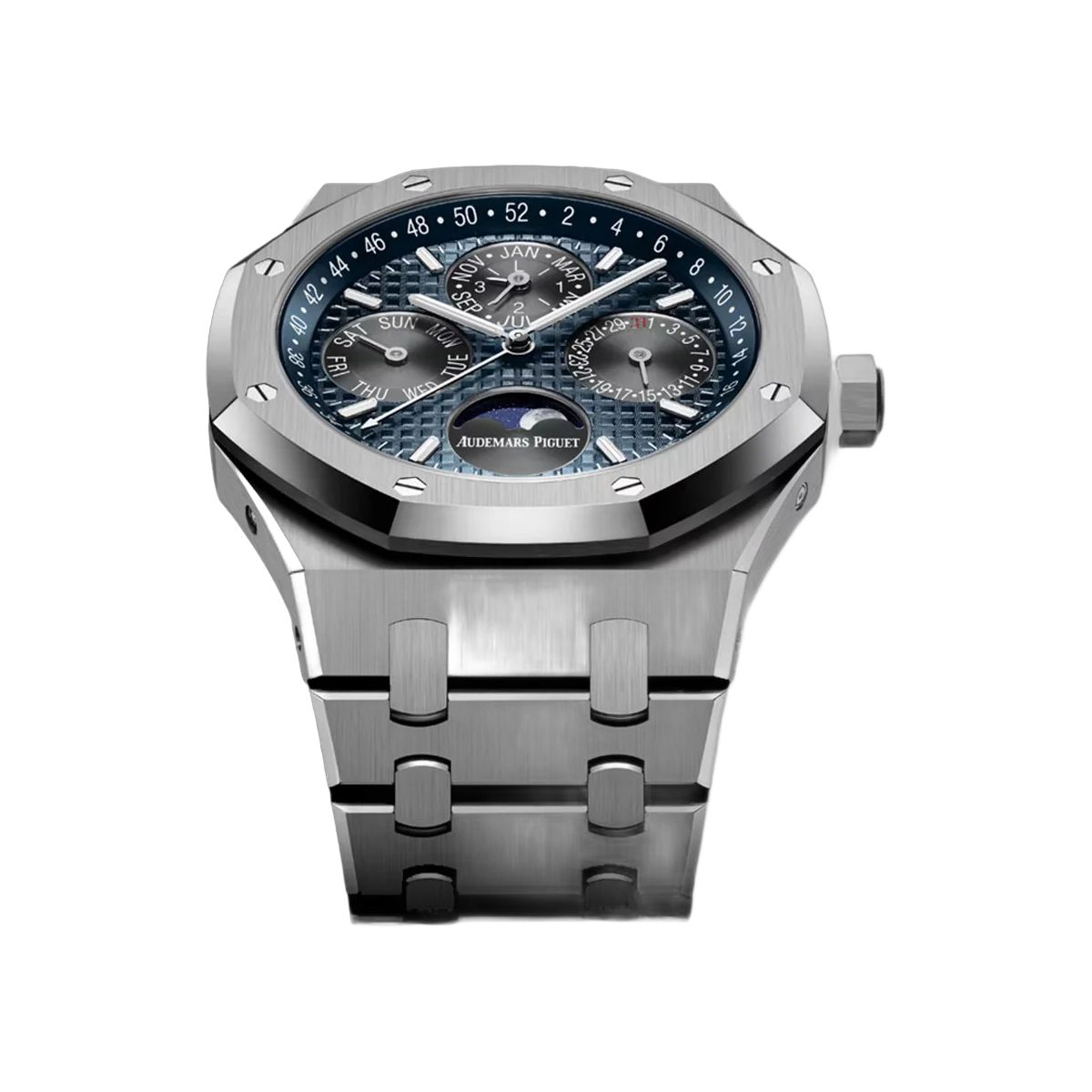 Audemars Piguet Royal Oak 26574TI.OO.1220TI.01 Perpetual Calendar Titanium 41mm Blue Dial Men's Watch – additional product photo 3