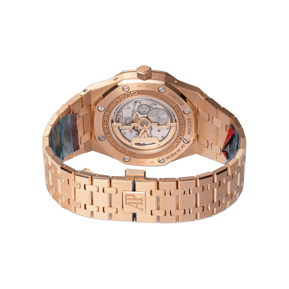 Audemars Piguet Royal Oak 26614OR.YY.1220OR.01 Perpetual Calendar Ltd Edition Rose Gold Black Dial Rainbow Bezel 41mm Men's Watch – additional product photo 2