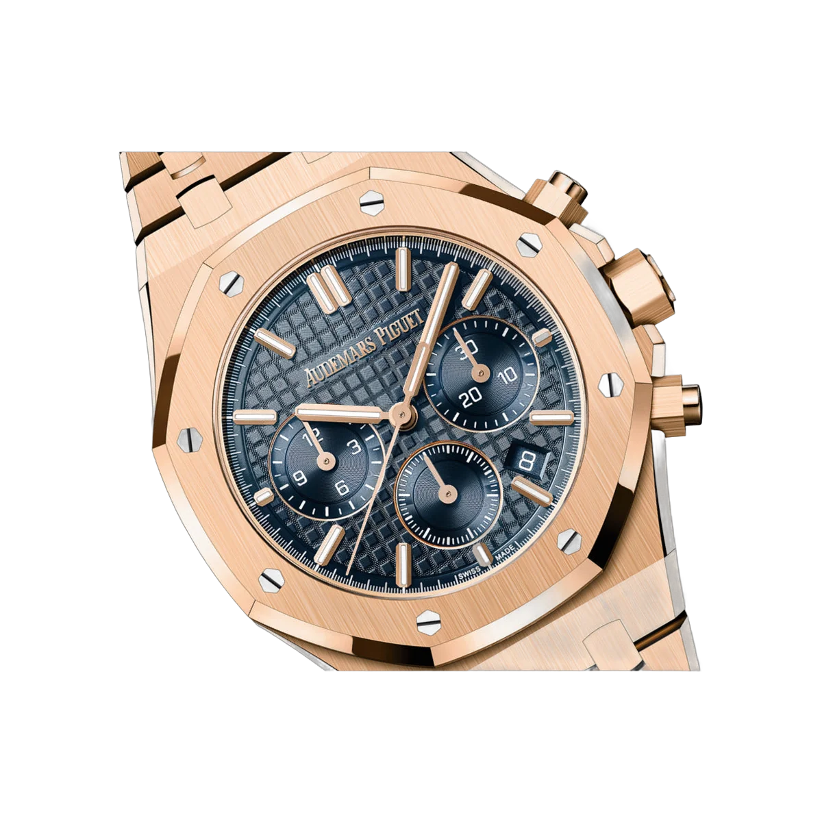 Audemars Piguet Royal Oak 26715OR.OO.1356OR.01 Chronograph 38mm Rose Gold Blue Dial – additional product photo 2