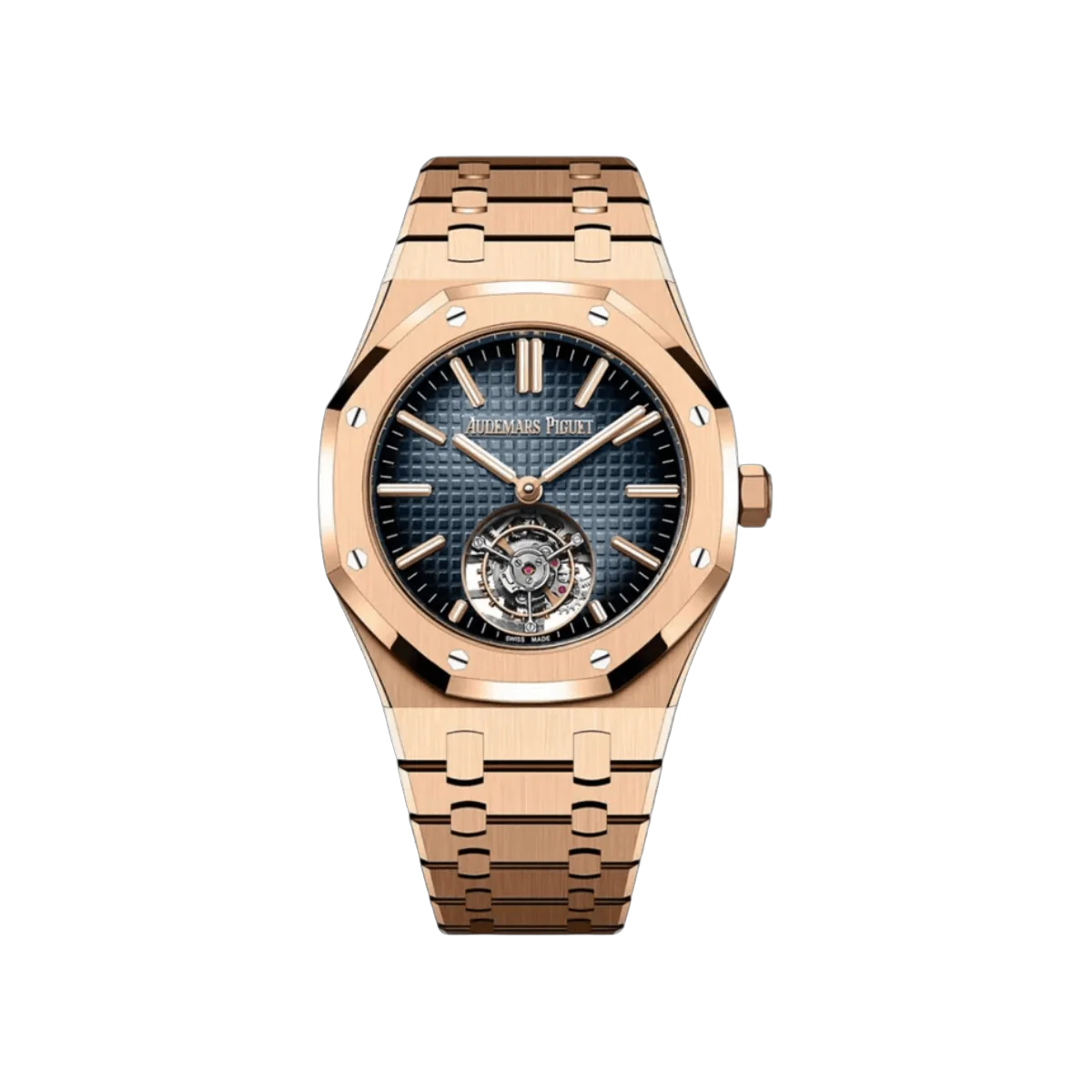 Audemars Piguet Royal Oak 26730OR.OO.1320OR.02 Selfwinding Flying Tourbillon 41mm Blue Dial Mens Watch