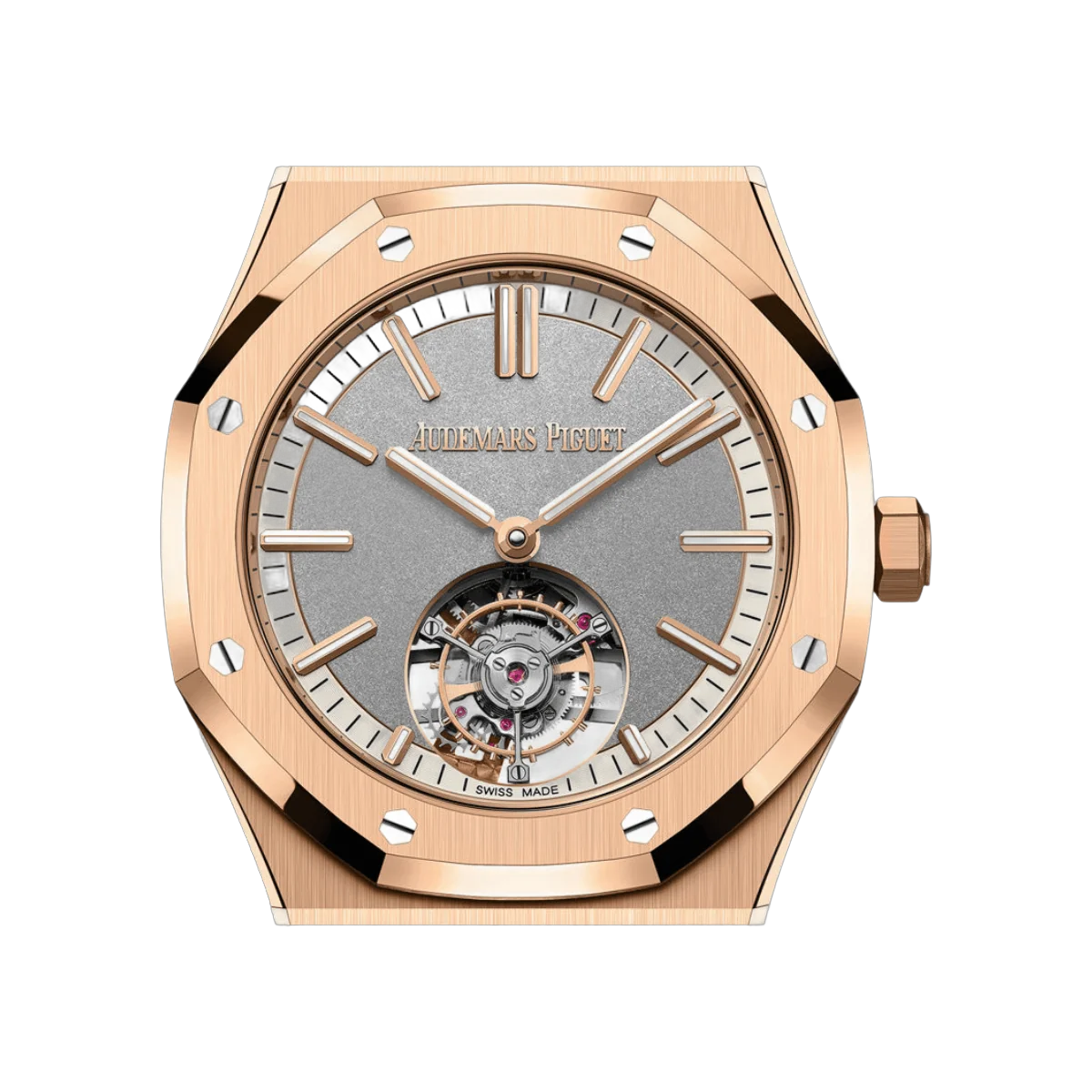 Audemars Piguet Royal Oak 26730OR.OO.1320OR.05 Flying Tourbillon Pink Rose Gold 41mm Gray Dial Mens Watch – additional product photo 2