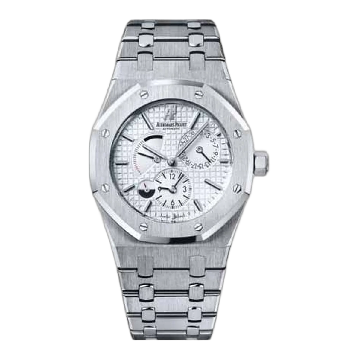 Audemars Piguet Royal Oak Dual Time 39Mm Brushed Steel Men's Watch