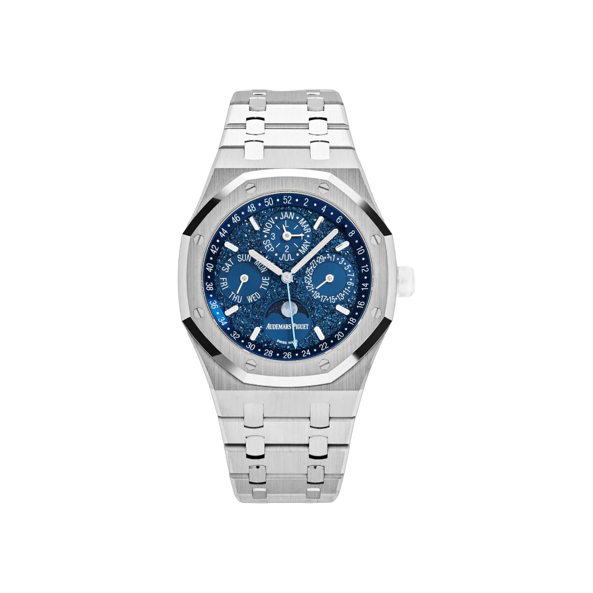 Audemars Piguet Royal Oak John Mayer 26574BC.OO.1220BC.02 Perpetual Calendar Blue Crystal Sky Dial 41mm Men's Watch