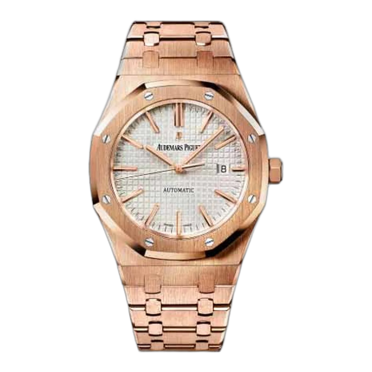Audemars Piguet Royal Oak Offshore 18Kt Rose Gold 41Mm Silver Dial Men's Watch