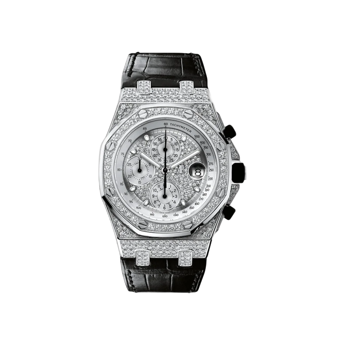 Audemars Piguet Royal Oak Offshore 26067BC.ZZ.D002CR.01 White Gold 42mm Diamond Dial Men's Watch