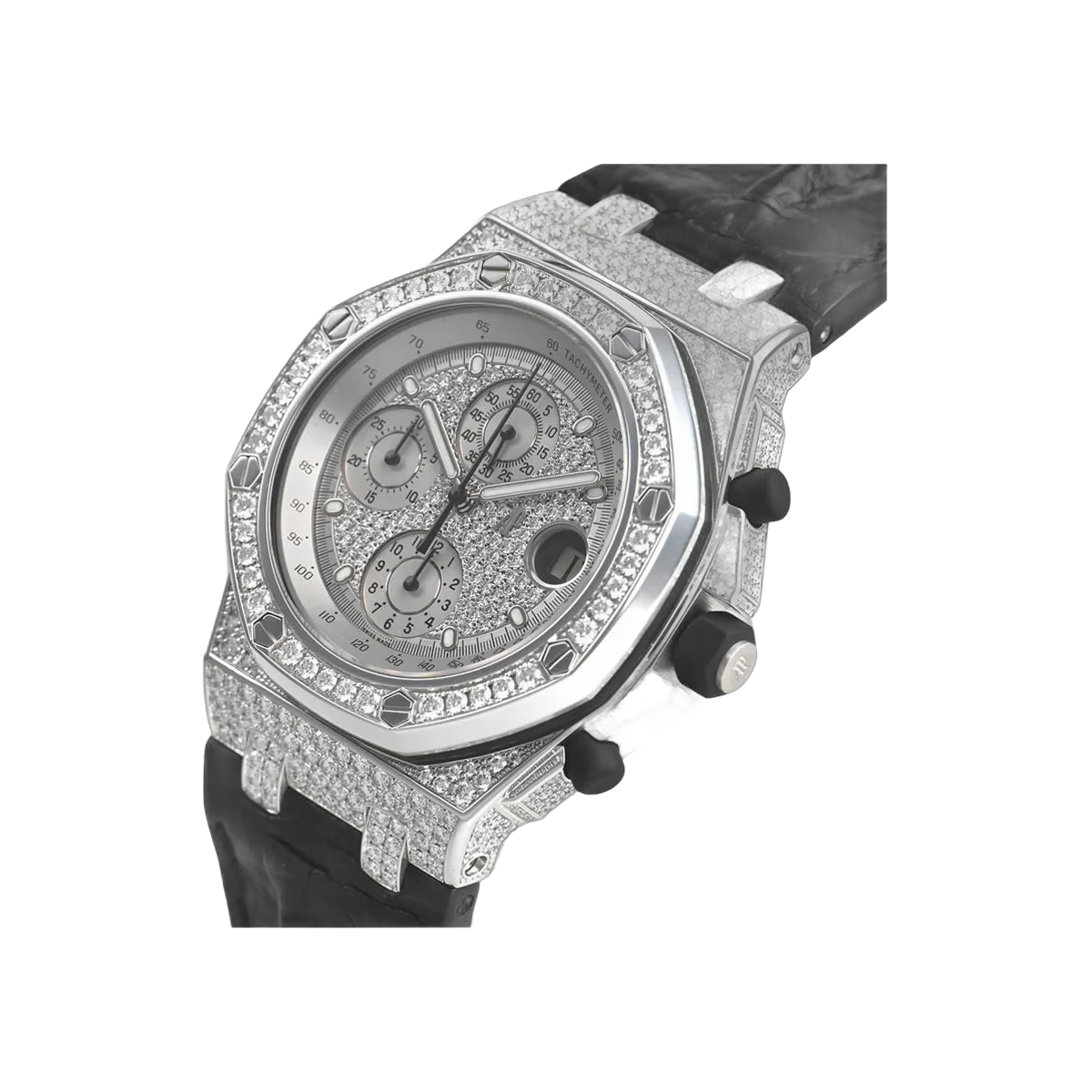 Audemars Piguet Royal Oak Offshore 26067BC.ZZ.D002CR.01 White Gold 42mm Diamond Dial Men's Watch – additional product photo 2