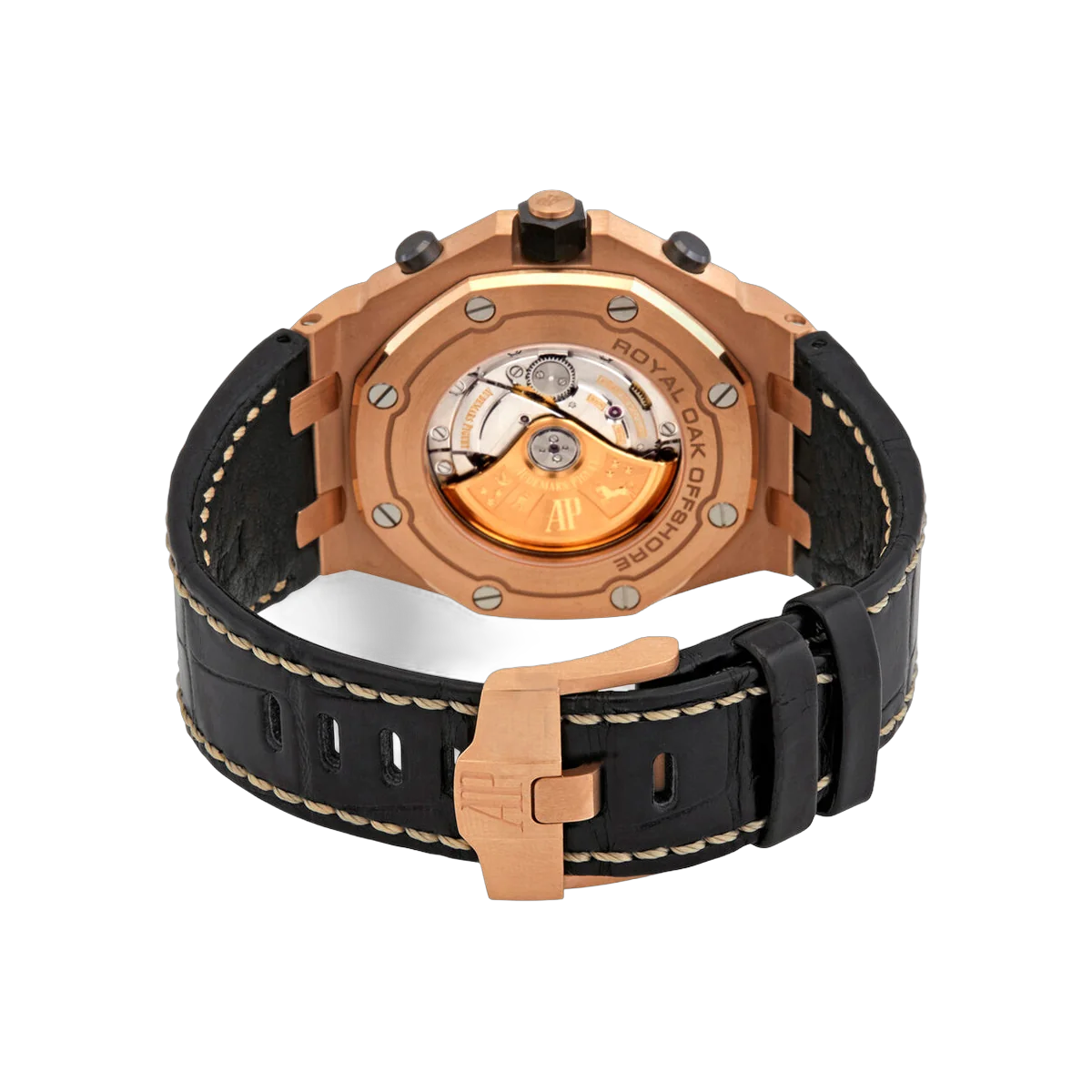 Audemars Piguet Royal Oak Offshore 26470OR.OO.A002CR.02 Chronograph Rose Gold Black Mega Tapisserie Dial 42mm Men's Watch – additional product photo 3