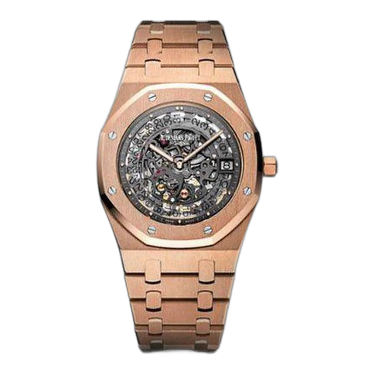 Audemars Piguet Royal Oak Openworked Extra-Thin 39Mm 18Kt Rose Gold Men's Watch