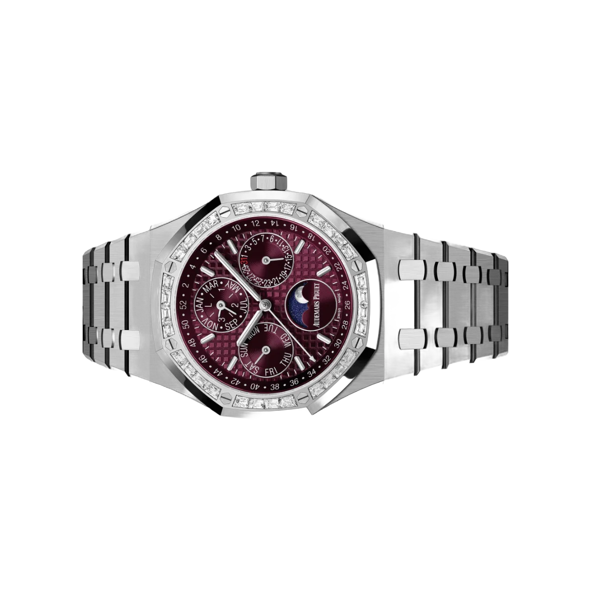 Audemars Piguet Royal Oak Perpetual Calendar 26598BC.ZZ.1220BC.01 'Special Edition' White Gold 41mm Burgundy Purple Dial Mens Watch – additional product photo 5