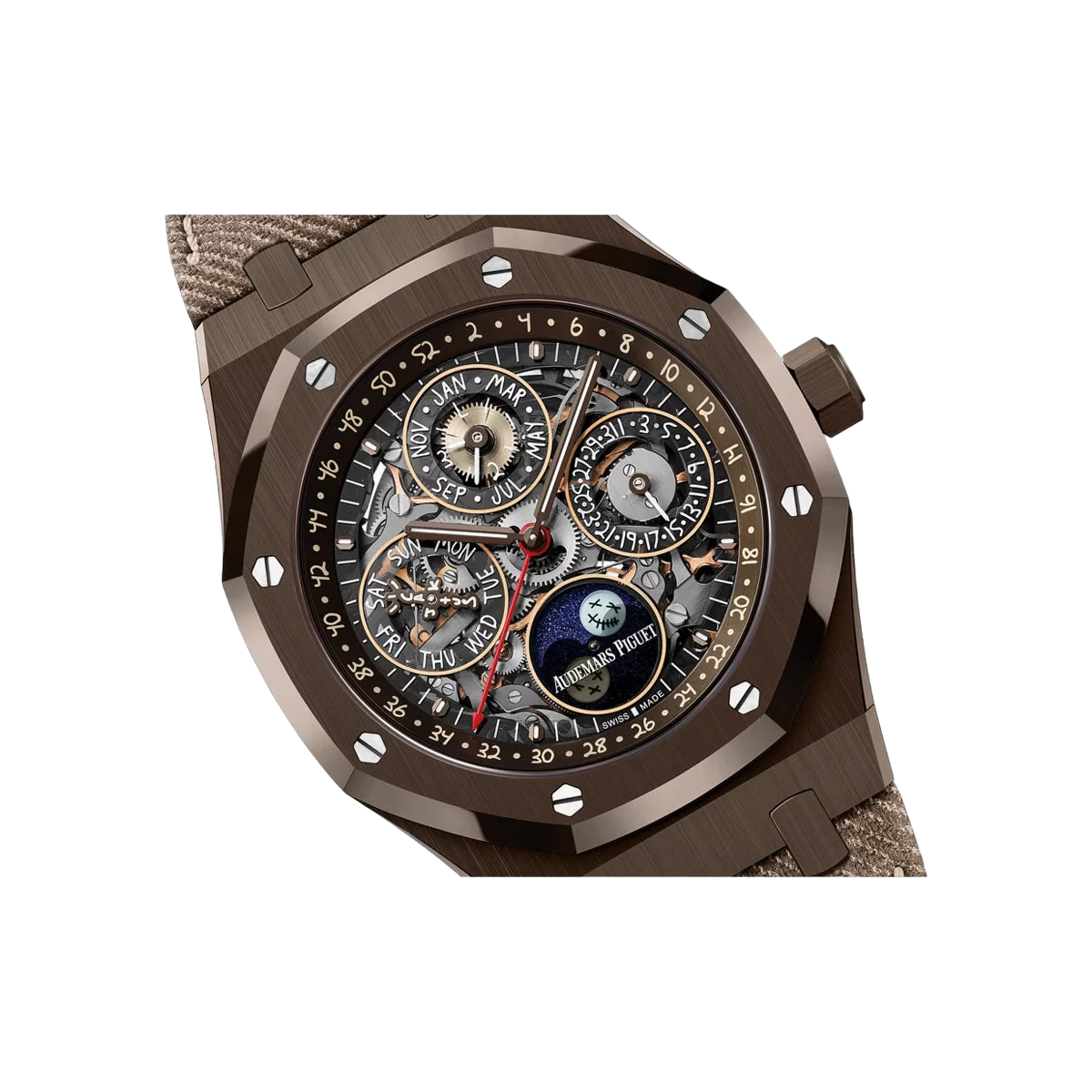 Audemars Piguet Royal Oak Travis Scott Cactus Jack 26585CM.OO.D301VE.01 Brown Ceramic 41mm Skeleton Dial Men's Watch – additional product photo 2