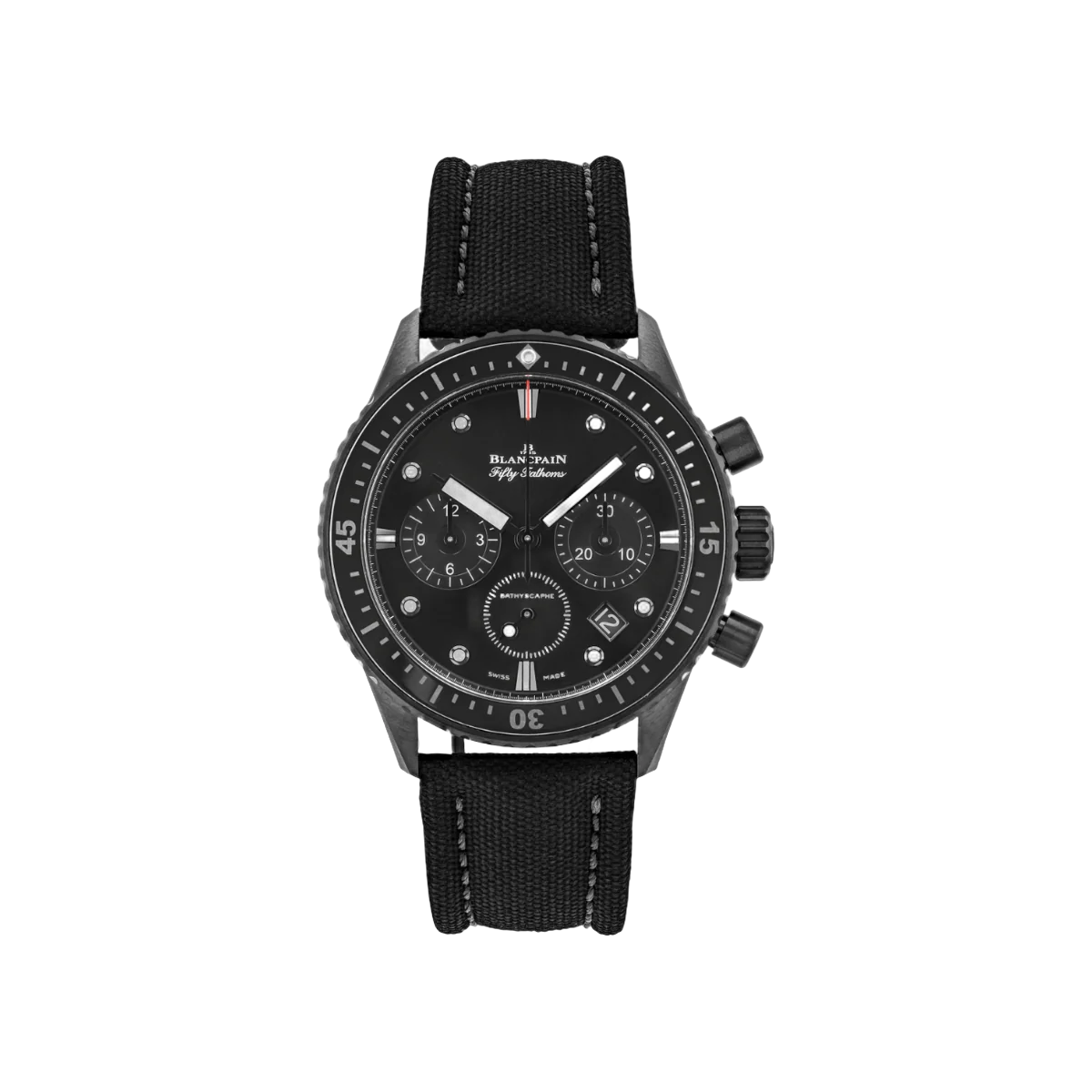 Blancpain Fifty Fathoms Bathyscaphe 5200-0130-B52A Chronograph Flyback Black Ceramic Black Dial
