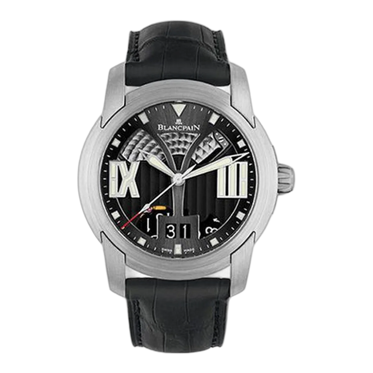 Blancpain L-Evolution 43.50Mm Black Leather Men's Watch Ref. 8850-11B34-53B