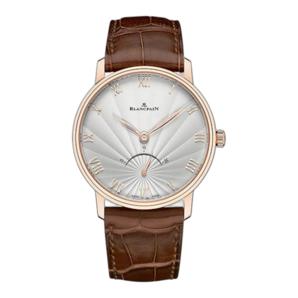 Blancpain Villeret Ultra-Slim Retrograde Small Seconds Mens Watch Ref. 6653-3642-55B