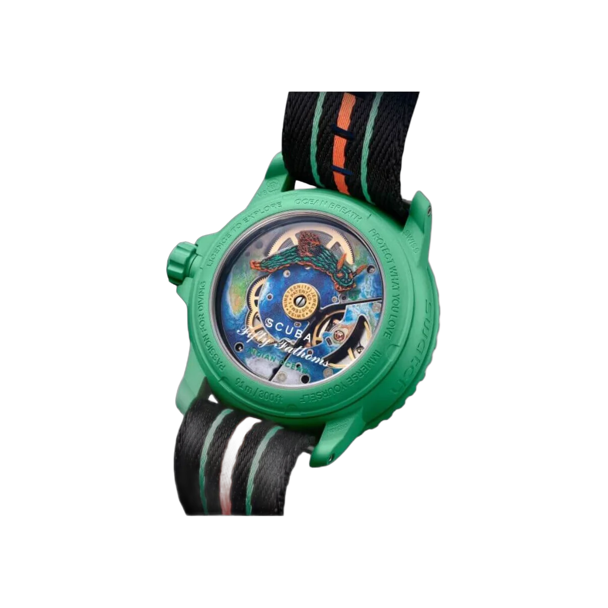 Blancpain x Swatch Indian Ocean SO35I100 Scuba Fifty Fathoms Collection – additional product photo 2