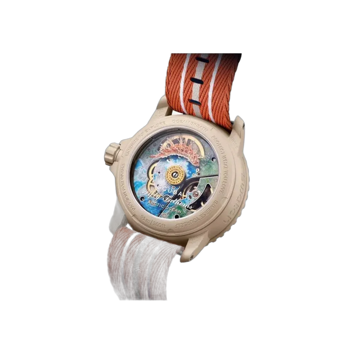 Blancpain X Swatch Scuba Fifty Fathoms Arctic Ocean SO35N100 Beige 42.3mm Unisex Watch – additional product photo 2