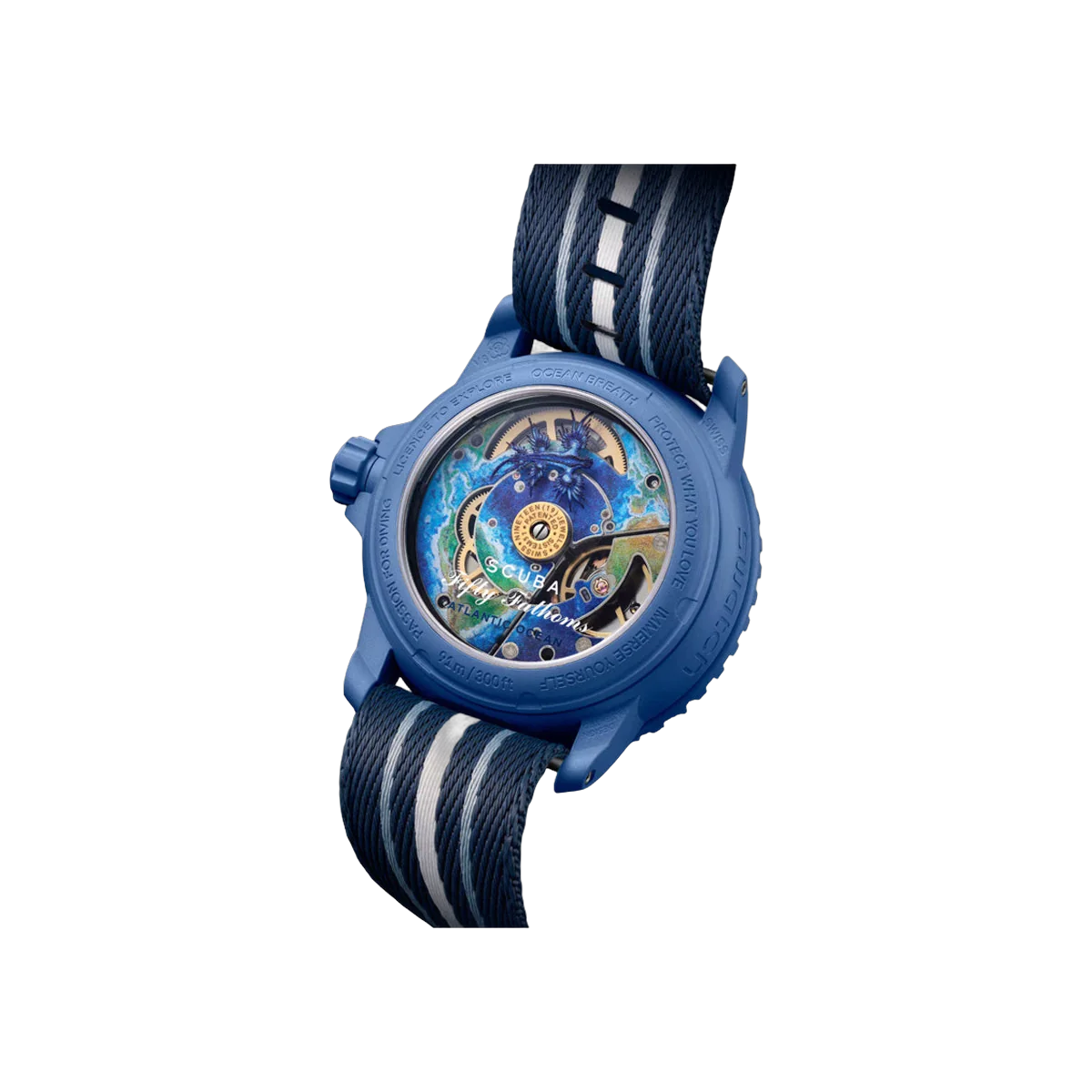 Blancpain x Swatch Scuba Fifty Fathoms Atlantic Ocean SO35A100 Blue 42.5mm Unisex Watch – additional product photo 2