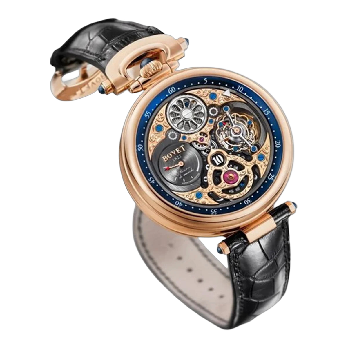Bovet 1822 Amadeo Complications Fleurier Complication Tourbillon Men's Watch Ref. Cp0492