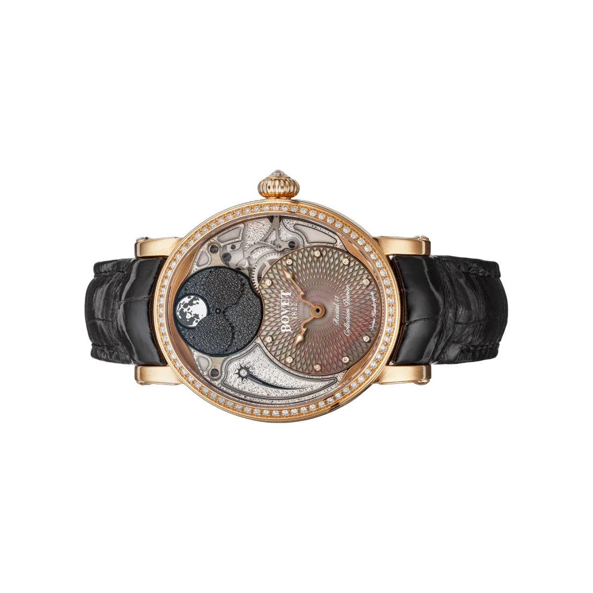 Bovet Dimier Recital 11 R110001-SD1 Miss Alexandra Moon Phase Pink Gold 41mm Silver Dial Womens Watch – additional product photo 2
