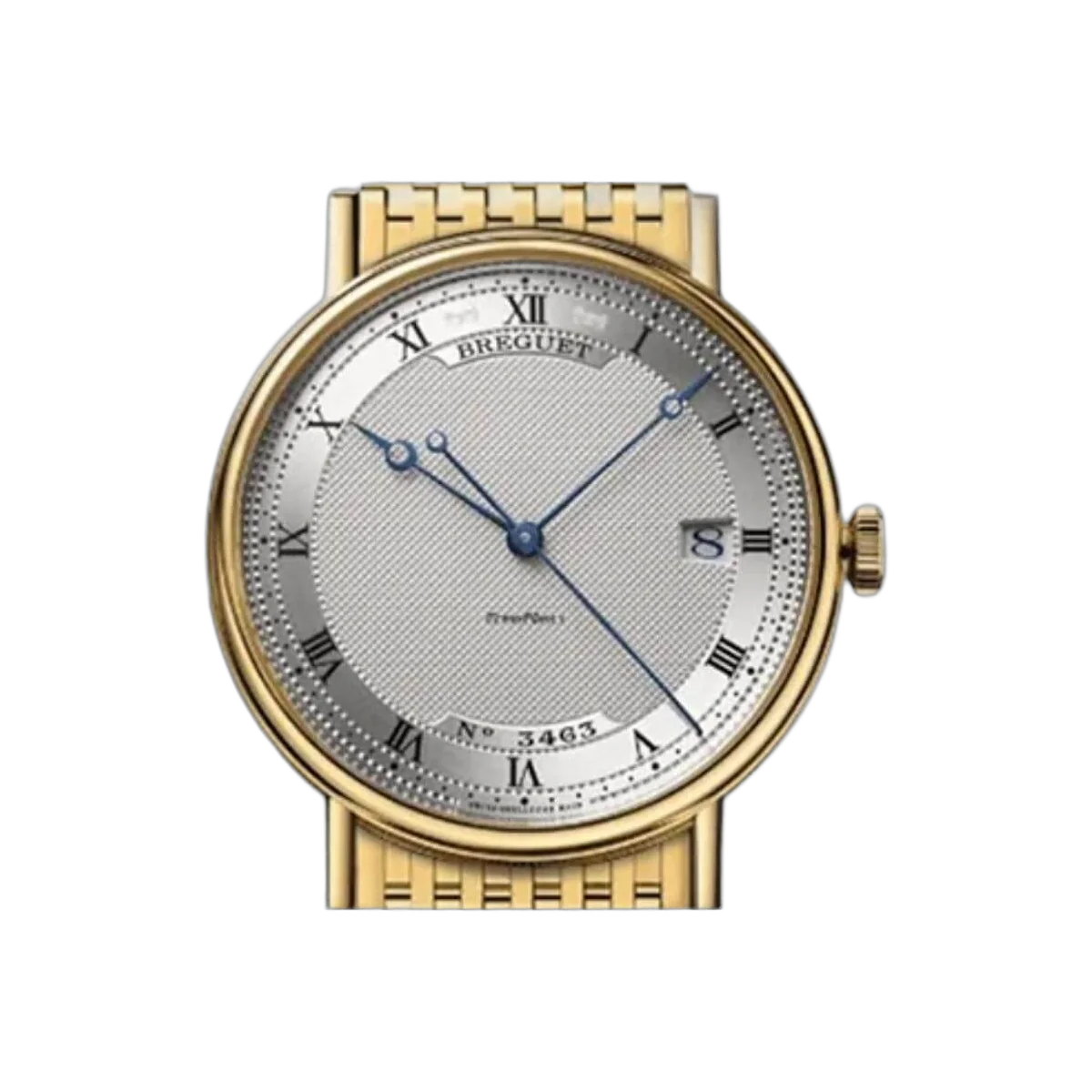 Breguet Classique 5177BA/15/AV0 Silver Roman Dial 38MM 18K Yellow Gold Unisex Watch – additional product photo 3