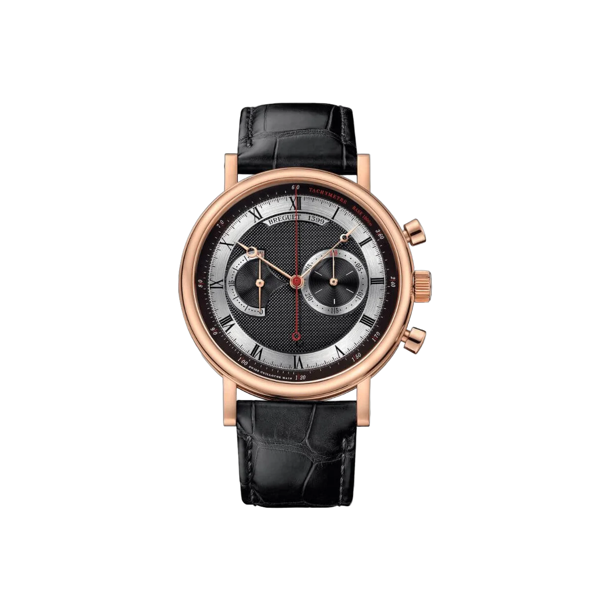 Breguet Classique 5287R/92/9ZU Chronograph Black Rhodium Plated Dial Men's Watch
