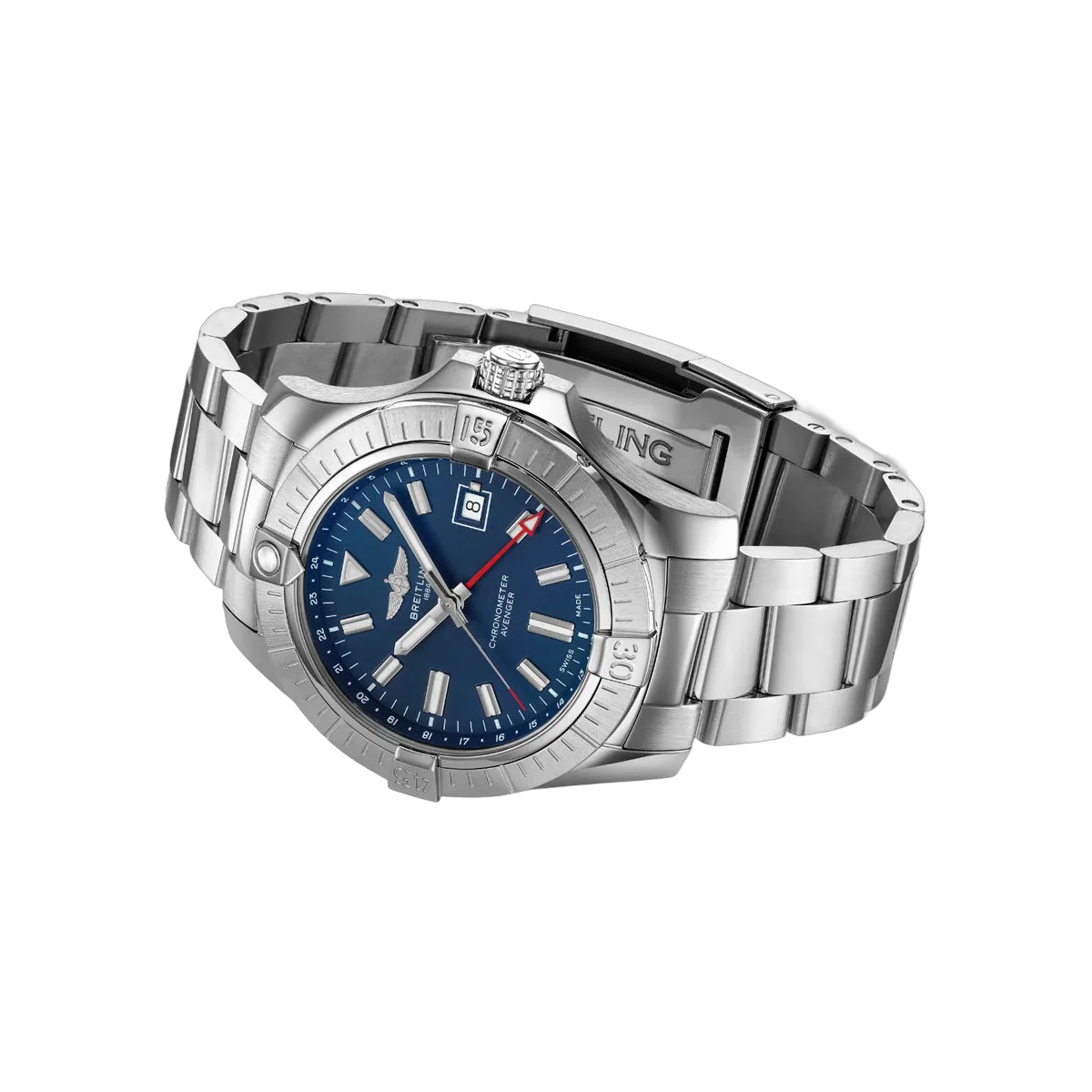 Breitling Avenger A32395101C1A1 Stainless Steel GMT 45mm Blue Dial Men's Watch – additional product photo 3
