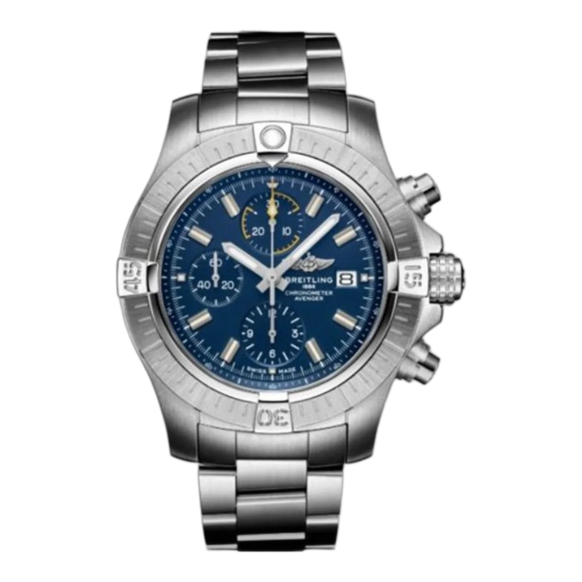 Breitling Avenger Chronograph A13317101C1A1 Bl Blue Dial 45Mm Stainless Steel Men's Watch