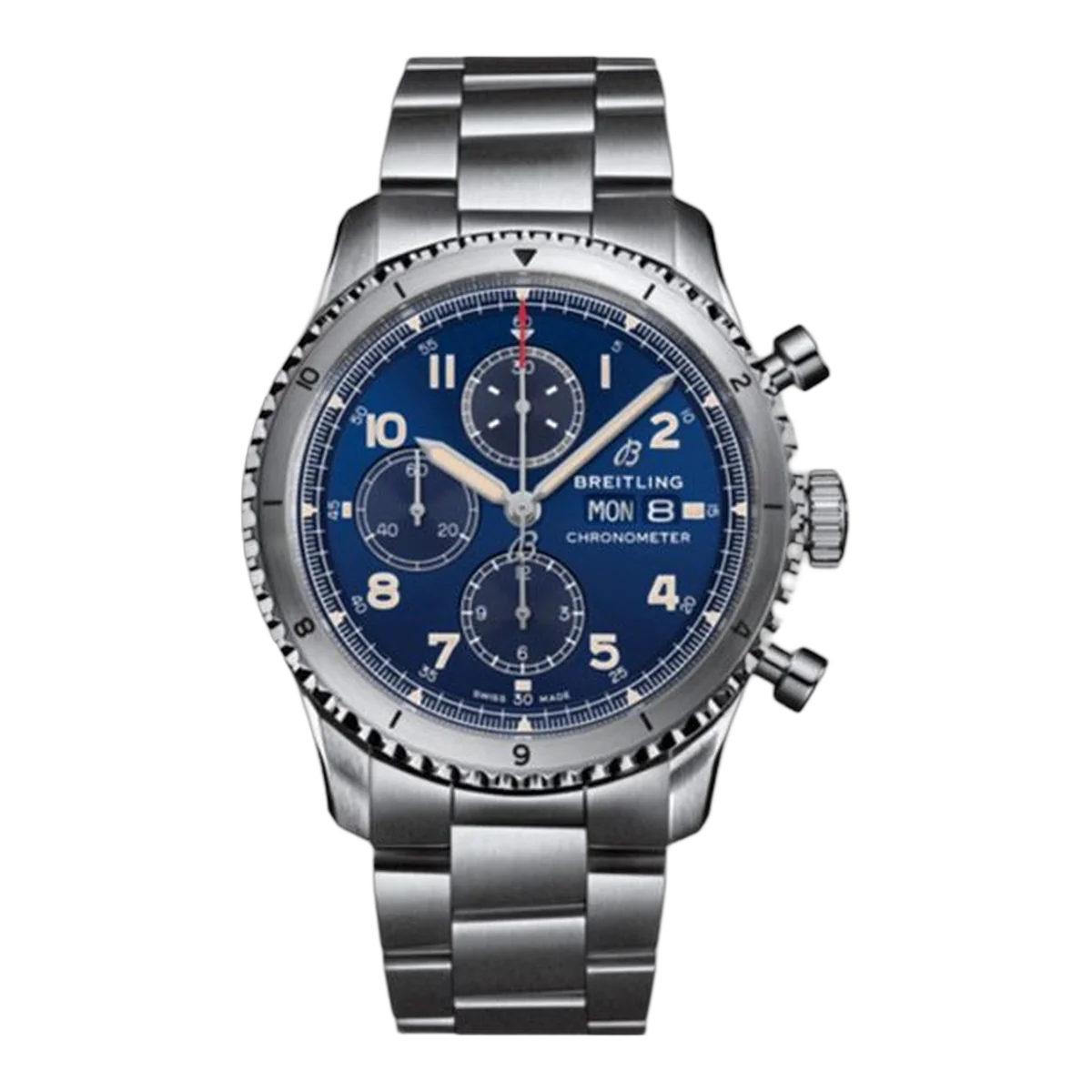 Breitling Aviator 8 Chronograph 43 Stainless Steel - Blue Men's Watch