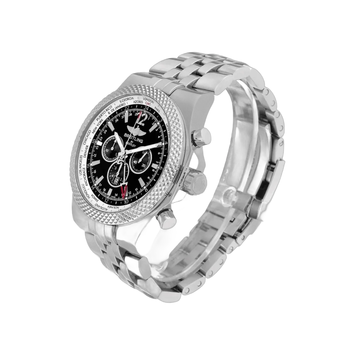 Breitling Bentley GMT Chronograph A47362 Automatic 49mm Black Dial Men's Watch – additional product photo 3