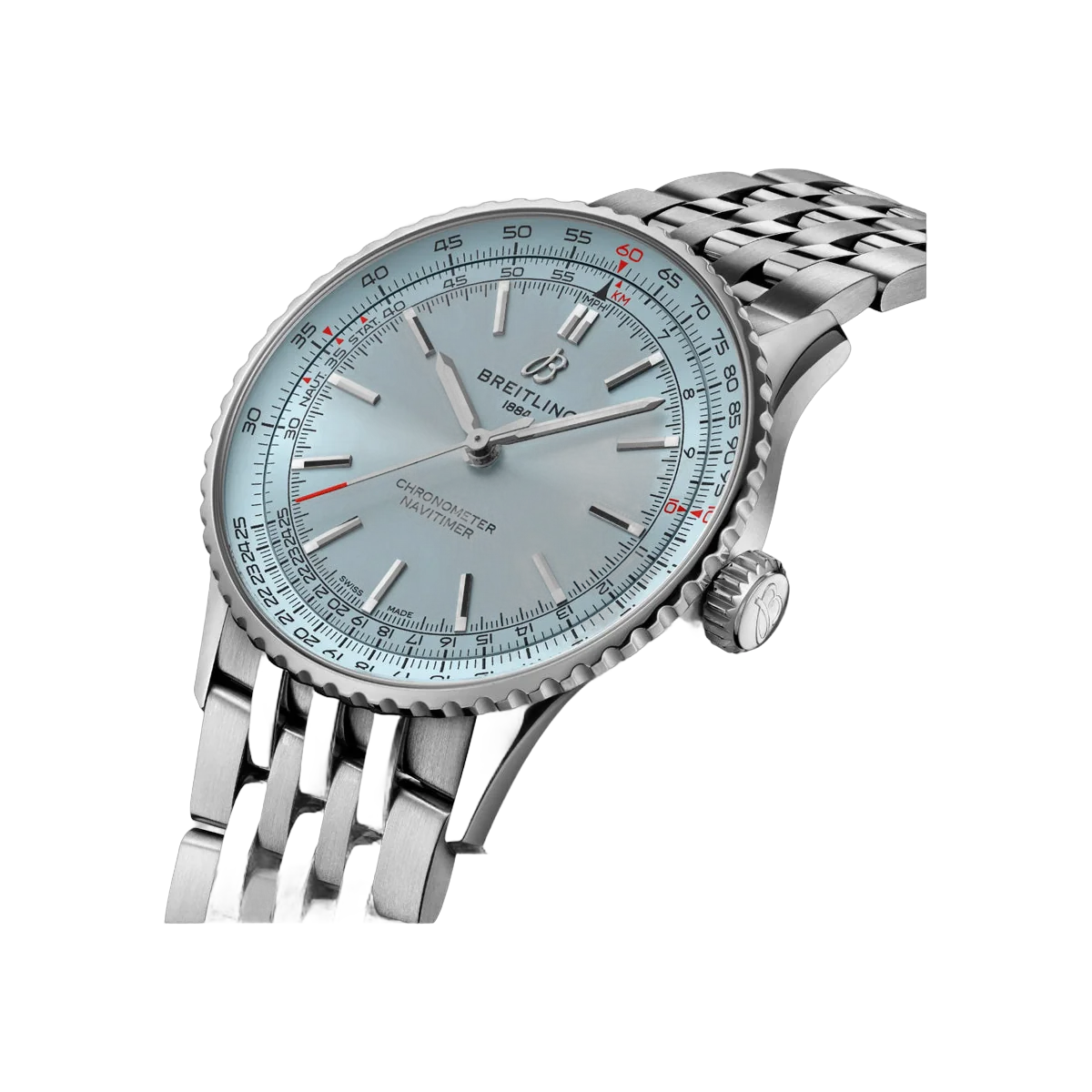 Breitling Navitimer A17329171C1A1 Automatic Stainless Steel 41mm Ice Blue Dial Men's Watch – additional product photo 2