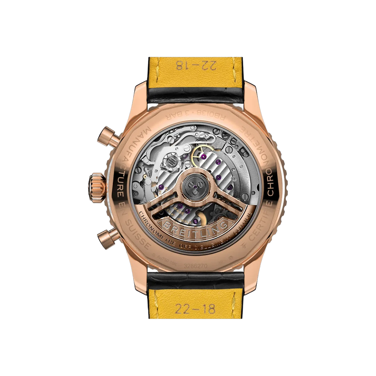 Breitling Navitimer B01 RB0138211B1P1 Rose Gold 43mm Black Dial Men's Watch – additional product photo 4
