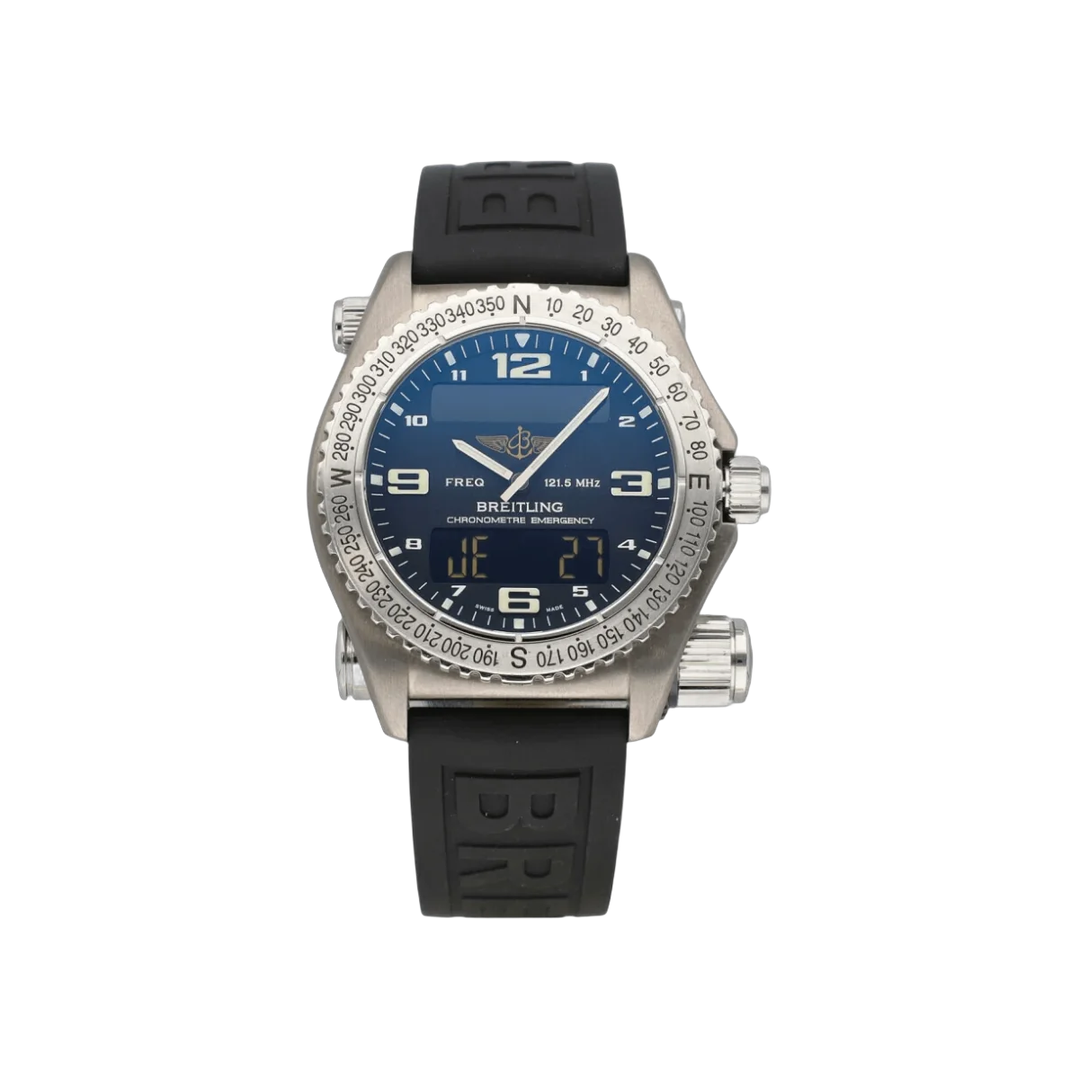 Breitling Pre owned Professional Emergency E76321 43mm Black Dial Mens Watch