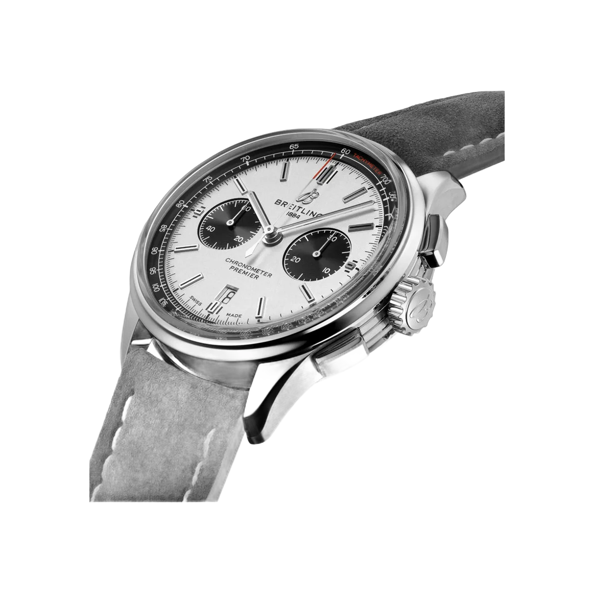 Breitling Premier B01 AB0118221G1X2 Stainless Steel 42mm White Panda Dial Men's Watch – additional product photo 2