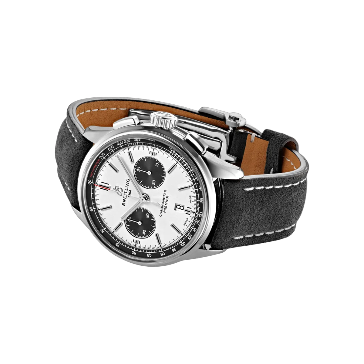 Breitling Premier B01 AB0118221G1X2 Stainless Steel 42mm White Panda Dial Men's Watch – additional product photo 3