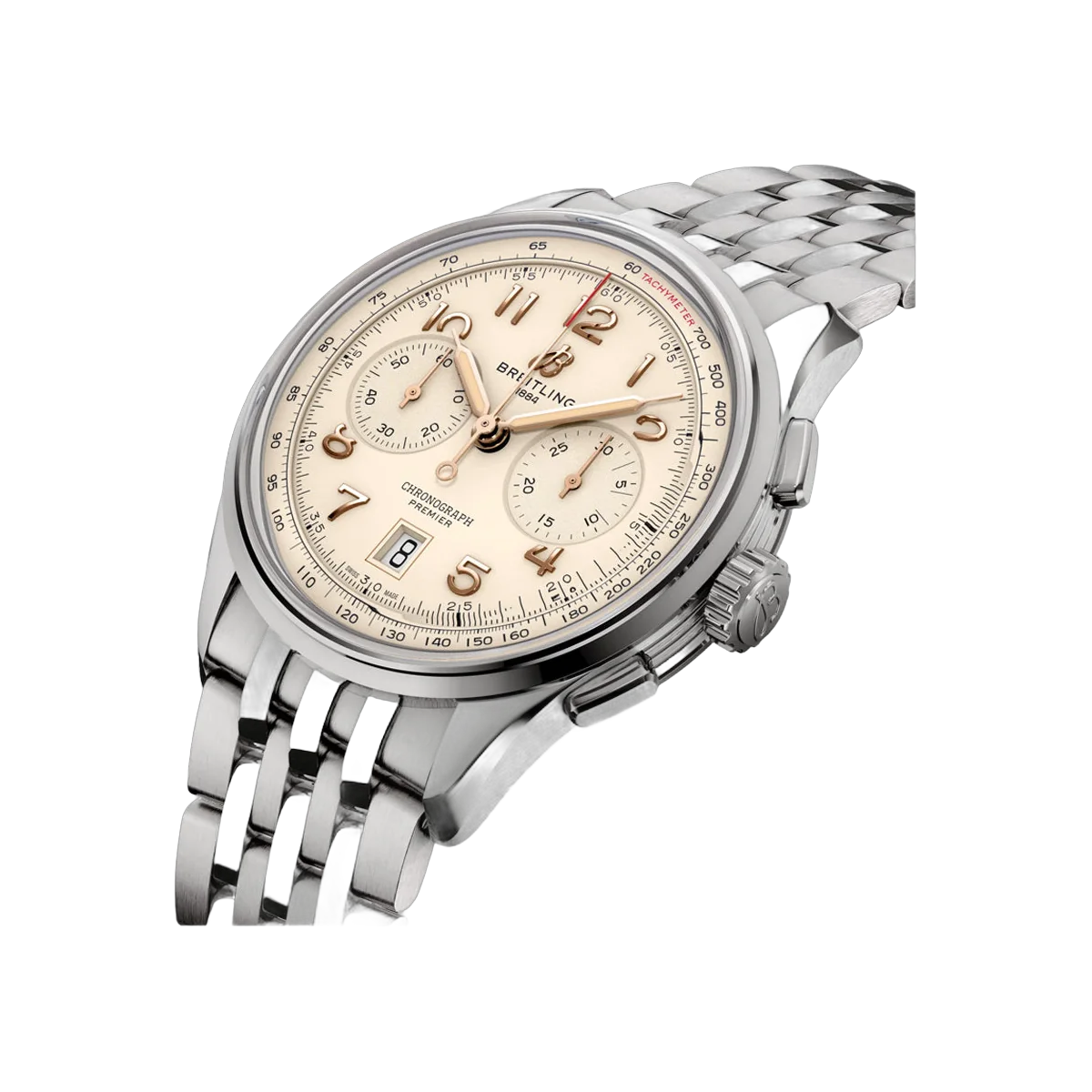 Breitling Premier B01 AB0145211G1A1 Stainless Steel 42mm Ivory Dial Men's Watch – additional product photo 2