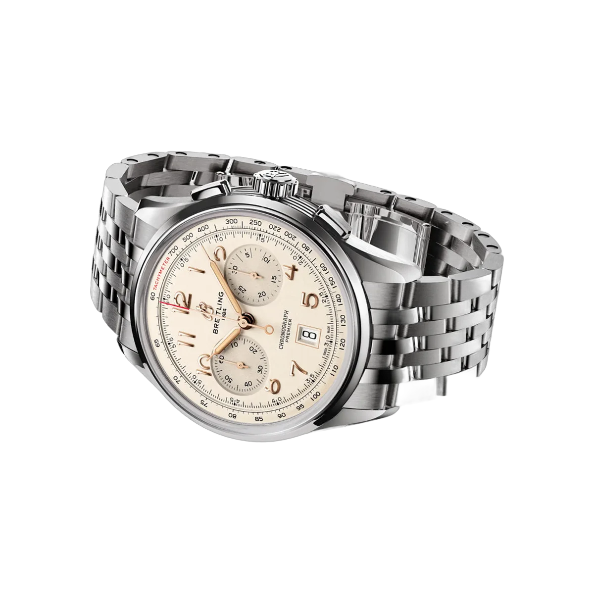 Breitling Premier B01 AB0145211G1A1 Stainless Steel 42mm Ivory Dial Men's Watch – additional product photo 3