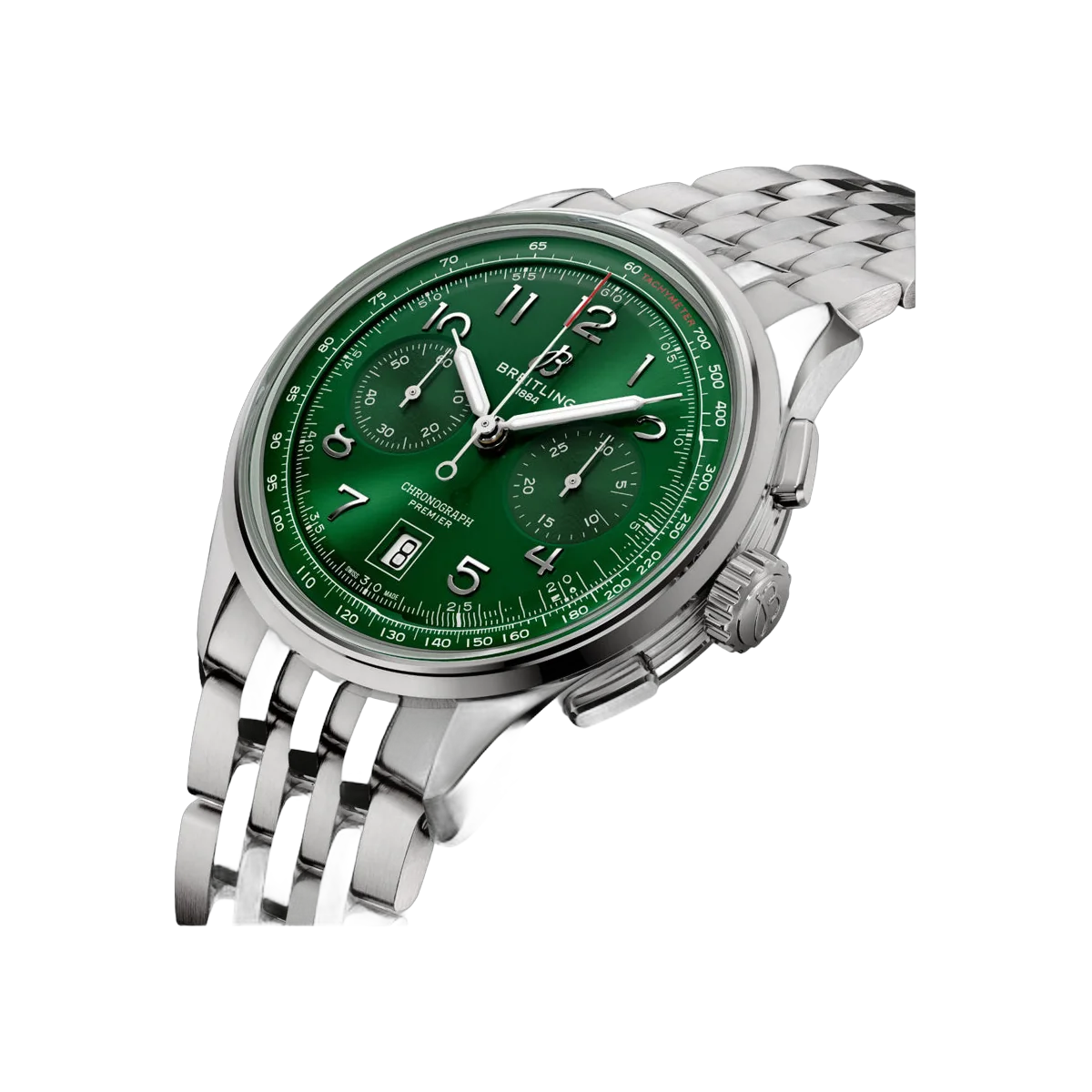 Breitling Premier B01 AB0145371L1A1 Stainless Steel 42mm Green Dial Men's Watch – additional product photo 2