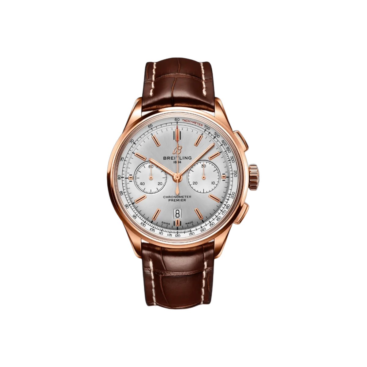 Breitling Premier B01 Chronograph RB0118371G1P1 42mm Grey Dial Mens Watch