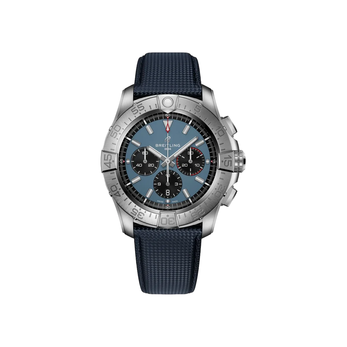Breitling Super Avenger B01 EB0148101C1X1 Titanium Chronograph 46mm Blue Dial Men's Watch