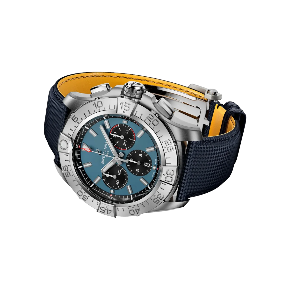Breitling Super Avenger B01 EB0148101C1X1 Titanium Chronograph 46mm Blue Dial Men's Watch – additional product photo 3
