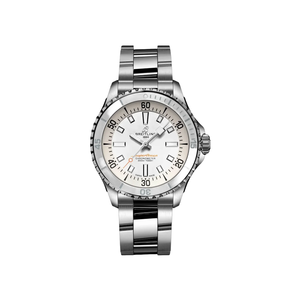 Breitling Superocean A17377211A1A1 Automatic Stainless Steel 36mm White Dial Ladies Watch