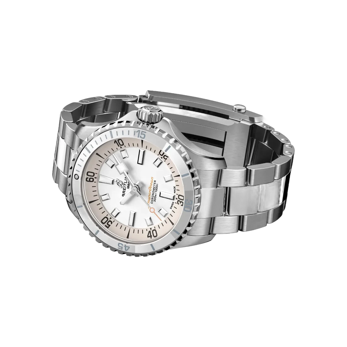 Breitling Superocean A17377211A1A1 Automatic Stainless Steel 36mm White Dial Ladies Watch – additional product photo 3