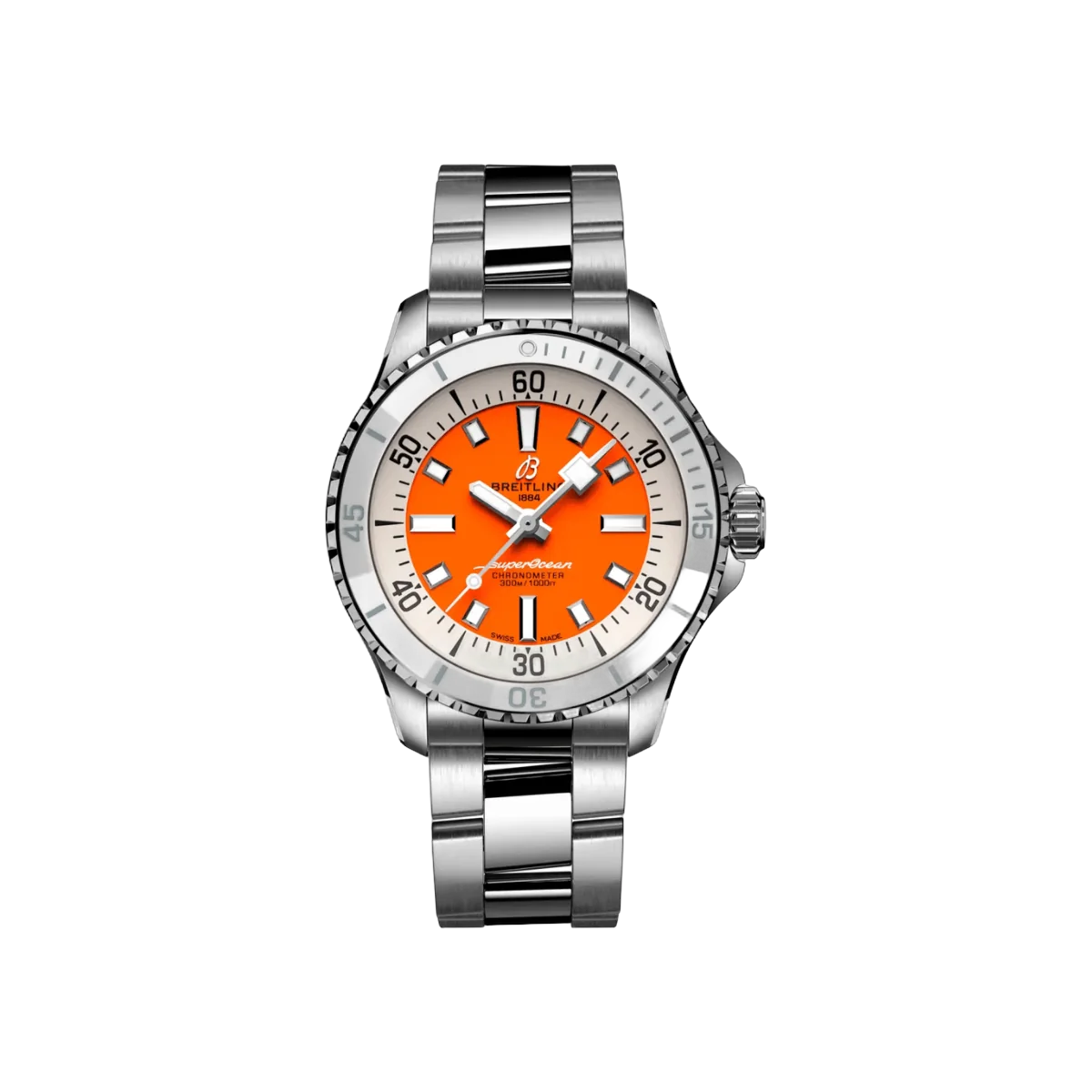 Breitling Superocean Automatic A17377211O1A1 36mm Orange Dial Unisex Watch