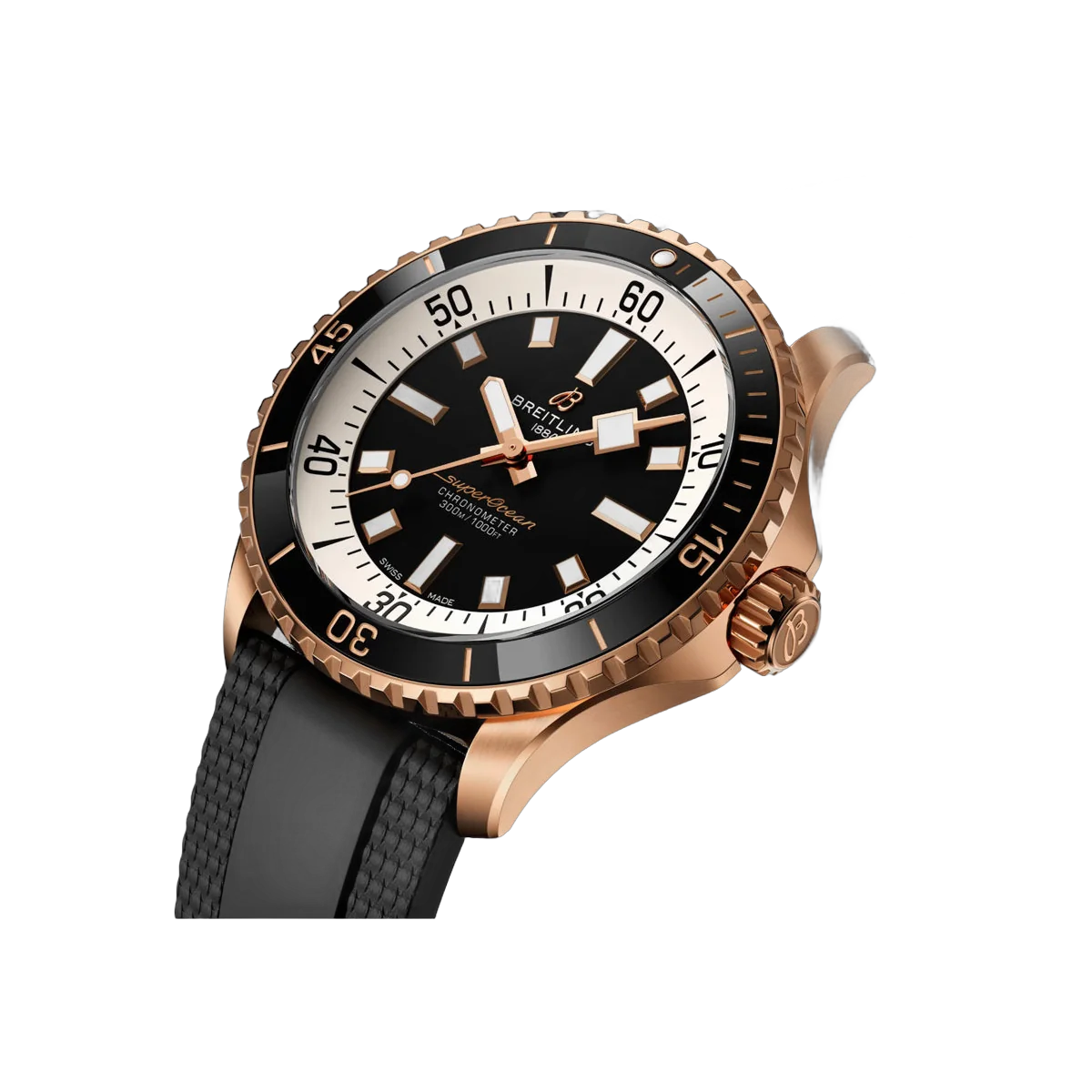 Breitling Superocean R17375211B1S1 Automatic Rose Gold 42mm Black Dial Men's Watch – additional product photo 2