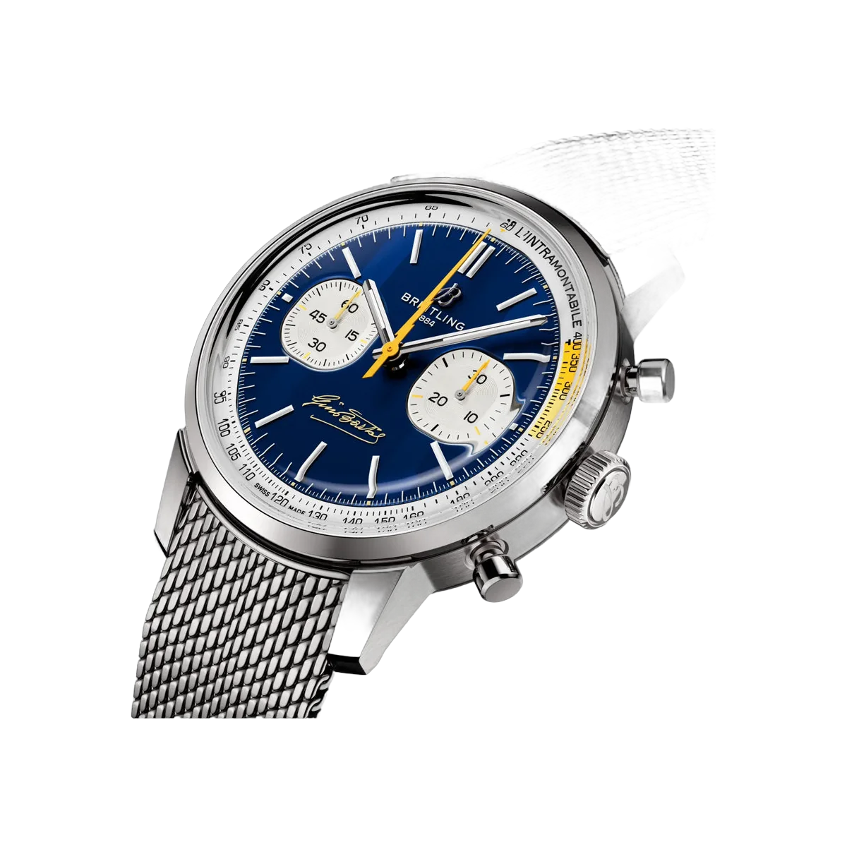 Breitling Top Time B01 Gino Bartali AB01767A1C1A1 Stainless Steel 41mm Blue Dial Men's Watch – additional product photo 2