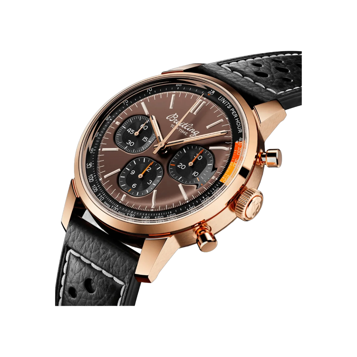Breitling Top Time B01 RB01761A1Q1X1 18k red gold 41mm Brown Dial Mens Watch – additional product photo 4