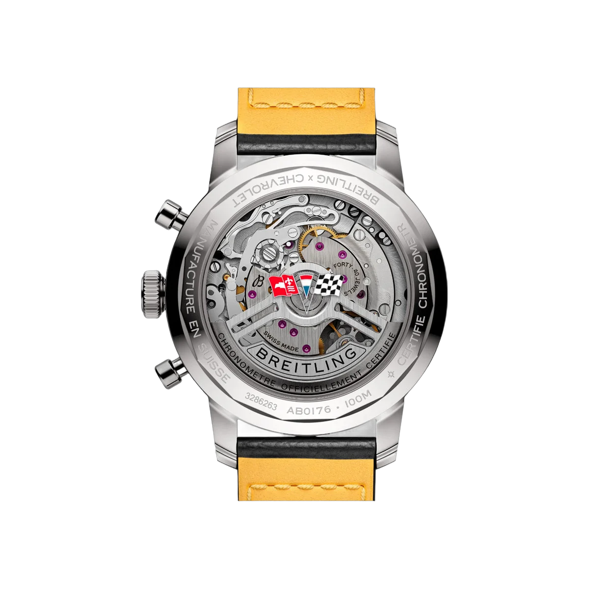 Breitling Top Time Chevrolet Corvette AB01761A1K1X1 Stainless Steel 41mm Red Dial Men's Watch – additional product photo 4